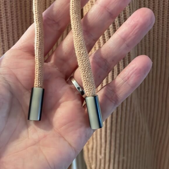 NEW Jonathan Simkhai nina wool cashmere blend ribbed joggers in butterscotch - Picture 5 of 16